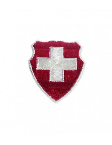 Mini Motiv gestickt klein CH Wappen Retro-Style