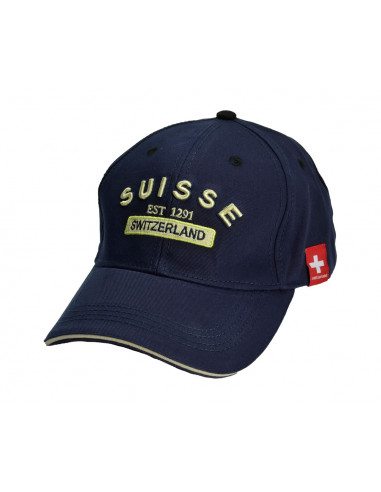 Baseball Cap Suisse dunkelblau, 58cm
