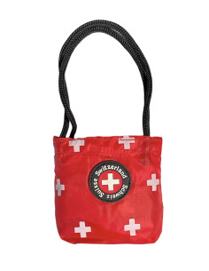 Tragtaschen in Minibag rot mit Schweizerkreuz