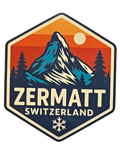 Klebemotiv Zermatt Octo Sonnenuntergang