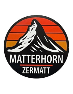 Klebemotiv rund Matterhorn...
